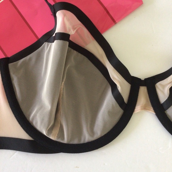 VICTORIAS SECRET BLACK LINED DEMI BRA NWT 34DDD - Picture 15 of 15
